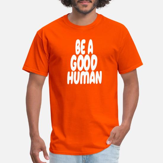 nomad human t shirt orange